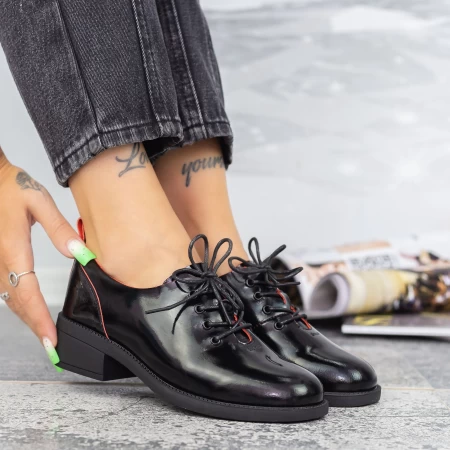 Frauenschuhe jeden Tag 191018-1 Schwarz-Red | Gebildet