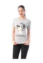 Frauen t -Shirt 8122 Valentina Jasnoszary | ADROM