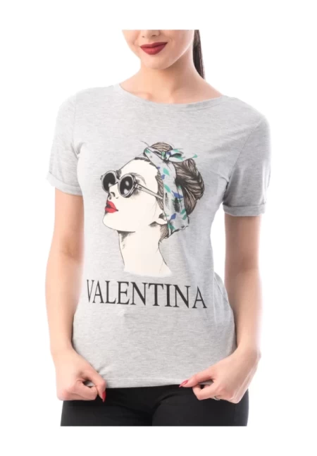 Frauen t -Shirt 8122 Valentina Jasnoszary | ADROM