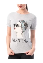 Frauen t -Shirt 8122 Valentina Jasnoszary | ADROM