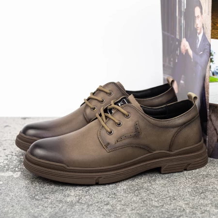 Herrenschuhe aus natürlichen Leder 806003 Grau Mels