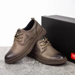 Herrenschuhe aus natürlichen Leder 806003 Grau Mels