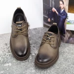 Herrenschuhe aus natürlichen Leder 806003 Grau Mels