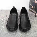 Herrenschuhe aus natürlichem Leder HT8215 Schwarz | Mels