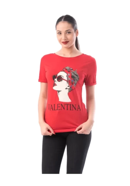 Frauen t -Shirt 8122 Valentina Red | ADROM