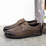 Herrenschuhe aus natürlichen Leder W2101 Grau Mels