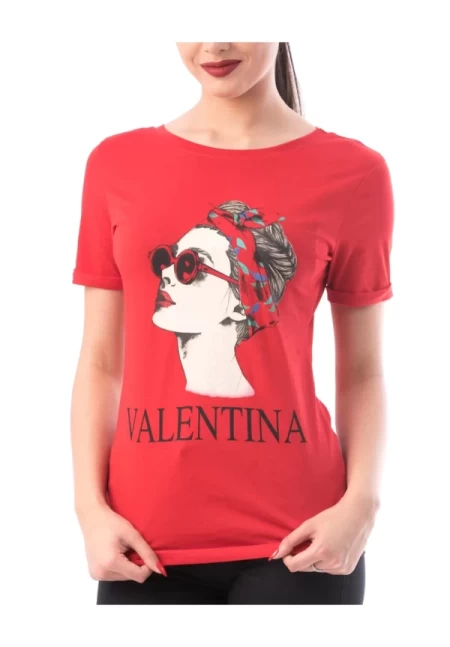 Frauen t -Shirt 8122 Valentina Red | ADROM