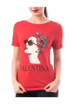 Frauen t -Shirt 8122 Valentina Red | ADROM
