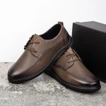 Herrenschuhe aus natürlichen Leder W2101 Grau Mels