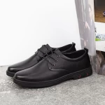 Herrenschuhe aus natürlichen Leder W2200 Black | Mels