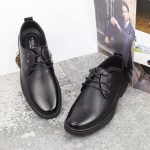 Herrenschuhe aus natürlichen Leder W2200 Black | Mels