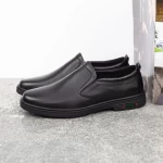 Herrenschuhe aus natürlichen Leder W2201 Black | Mels