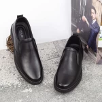 Herrenschuhe aus natürlichen Leder W2201 Black | Mels