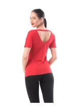 Frauen t -Shirt 8122 Valentina Red | ADROM