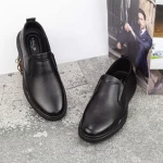 Herrenschuhe aus natürlichen Leder W2300 Black | Mels