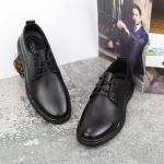 Herrenschuhe aus natürlichen Leder W2301 Black | Mels