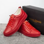 Herren Sportschuhe aus natürlichen Leder Y130 Red | Franco Gerardo