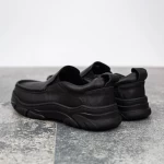 Herrenschuhe aus natürlichen Leder B32325 Schwarz | Mels