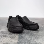 Herrenschuhe aus natürlichen Leder B32325 Schwarz | Mels