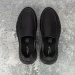 Herrenschuhe aus natürlichen Leder B32325 Schwarz | Mels