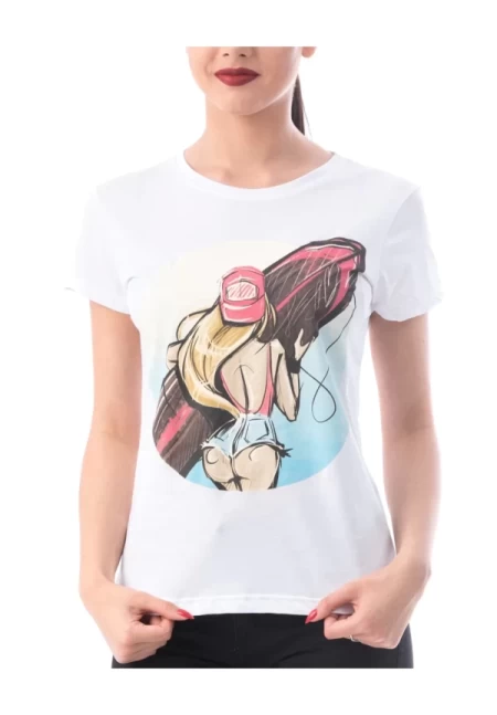 Frauen t -Shirt 8178 Surf White | ADROM