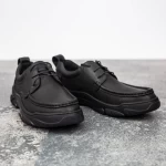 Herrenschuhe aus natürlichen Leder B32323 Schwarz | Mels