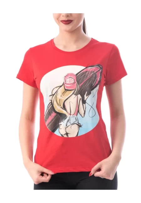 Frauen t -Shirt 8178 Surf Red | ADROM