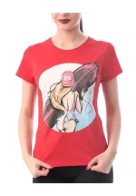 Frauen t -Shirt 8178 Surf Red | ADROM
