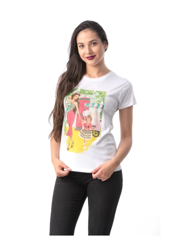 Frauen t -Shirt 8254 Weiß ADROM