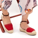 Rote Sandalen von Frauen HJ3 Mei
