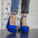 Dicke Fersenschuhe und 2Sy12 Plattform blau Mei