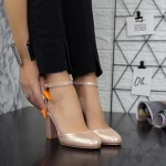 Dicke High Heels 2YXD50A Champagner | Mei