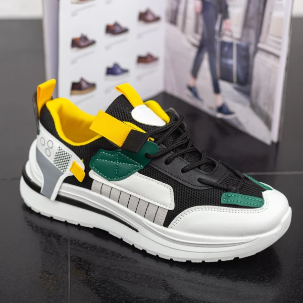Herren Sportschuhe D991 Weißschwarz Se7en