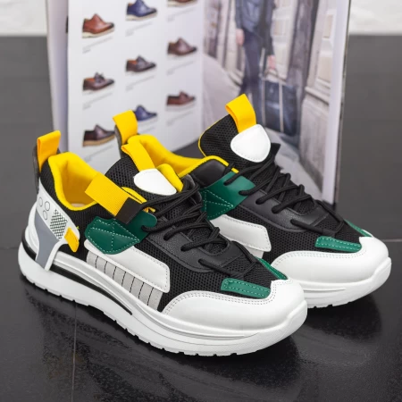Herren Sportschuhe D991 Weißschwarz Se7en