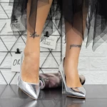 Dünne Fersenschuhe 2le2 Silber Mei