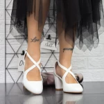 Dicke High Heels 2yxd31 Weiß | Mei