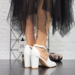 Dicke High Heels 2yxd31 Weiß | Mei