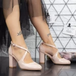 Dicke Fersenschuhe 2YXD31 Beige | Mei