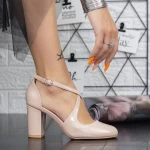 Dicke Fersenschuhe 2YXD31 Beige | Mei
