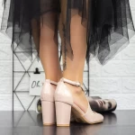 Dicke Fersenschuhe 2YXD31 Beige | Mei