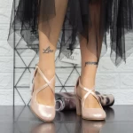 Dicke High Heels 2yxd31a Champagner | Mei