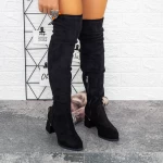 Frauenstiefel mit einem dicken 2W265 -Fersenschwarz | Mei