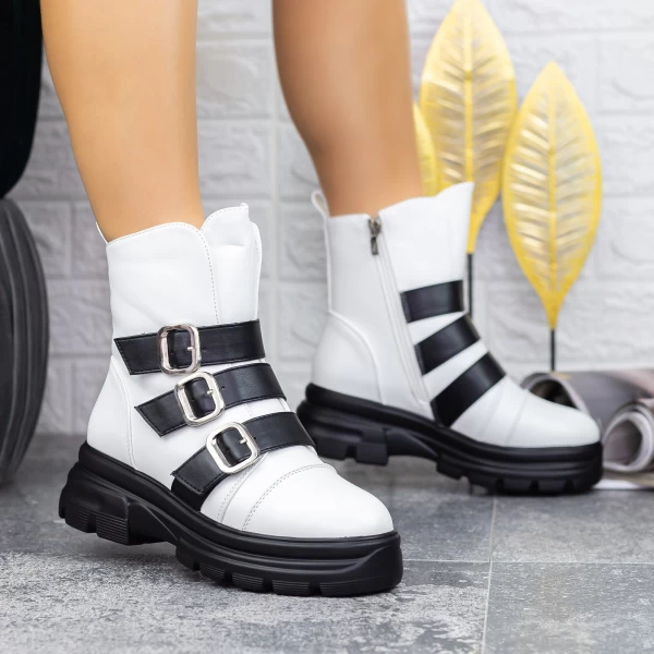 Stiefel 2mx366 Weiß und Schwarz | Mei