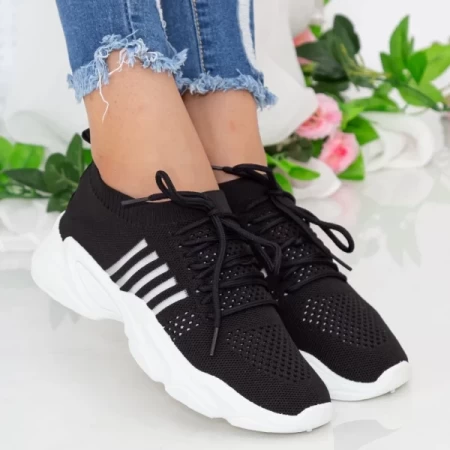 Frauen YQ58 Sportschuhe schwarz Mei