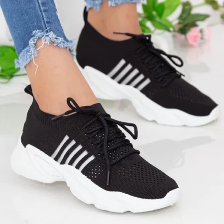 Frauen YQ58 Sportschuhe schwarz Mei