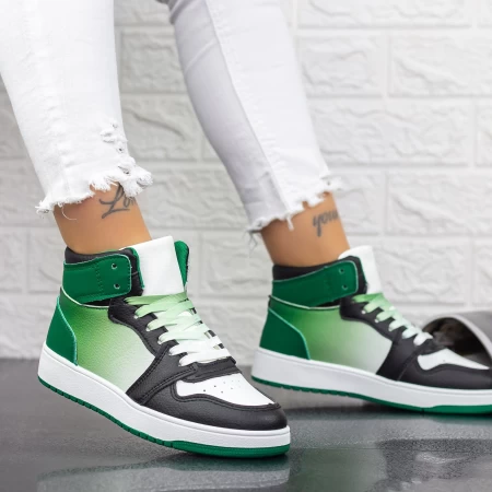 Frauen Sportschuhe 2xj71 Black-Green | Mei