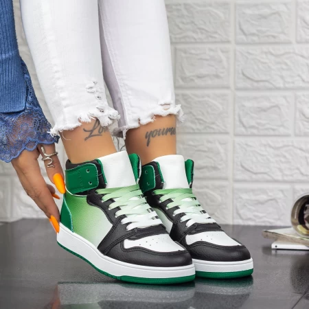 Frauen Sportschuhe 2xj71 Black-Green | Mei