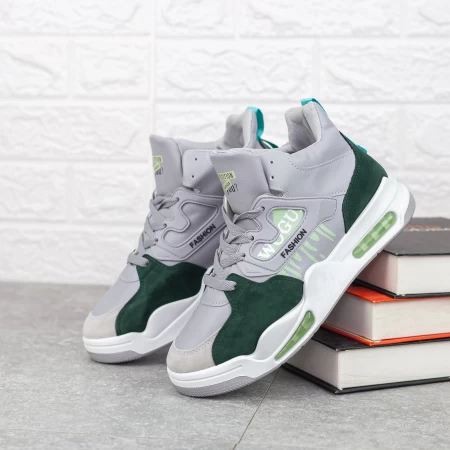 Herren Sportschuhe 6803 Gray-Green | Mei