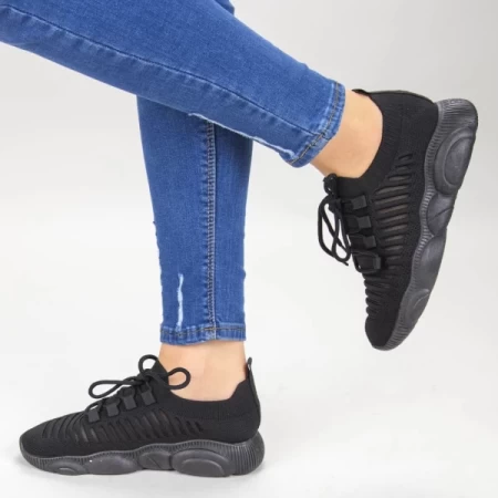 Frauen YQ60A Sportschuhe schwarz Mei