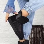 Frauen UG 2N1 Lederstiefel schwarz | Mei